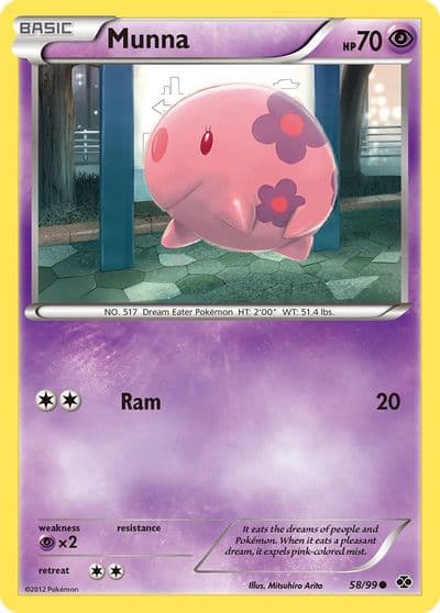 Munna Next Destinies Pokemon card