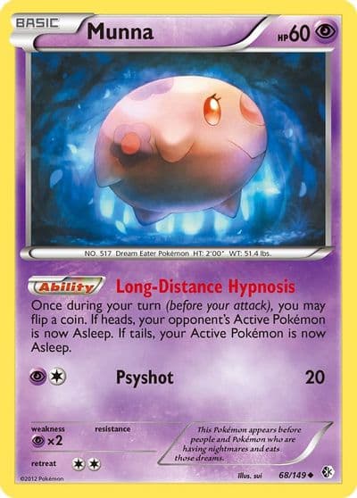 Munna Boundaries Crossed Pokemon card