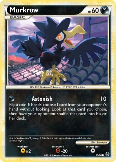Murkrow (58) Undaunted Pokemon card