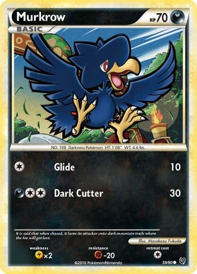 Murkrow (59) Undaunted Pokemon card