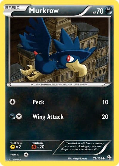 Murkrow Dragons Exalted Pokemon card