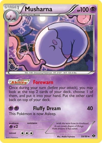 Musharna Next Destinies Pokemon card