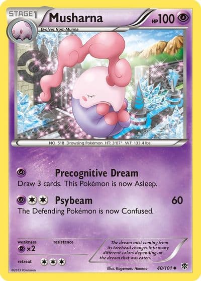 Musharna Plasma Blast Pokemon card