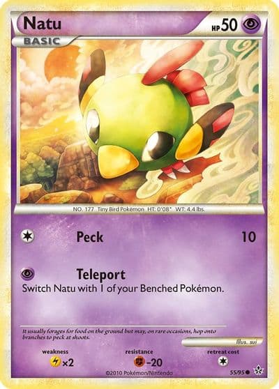 Natu Unleashed Pokemon card