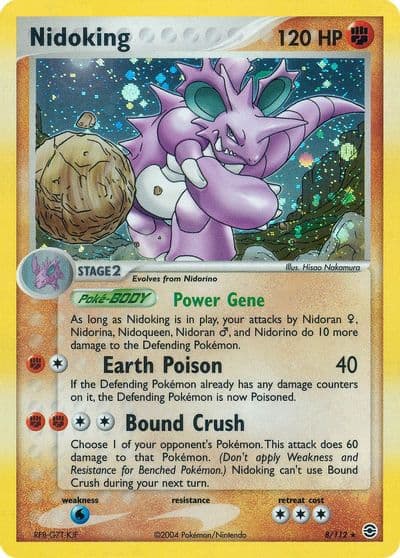 Nidoking FireRed & LeafGreen Pokemon card