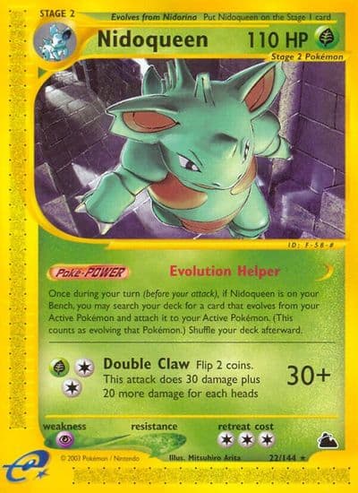 Nidoqueen (22) Skyridge Pokemon card