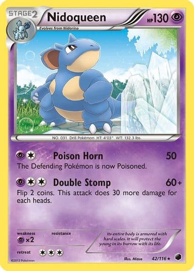 Nidoqueen Plasma Freeze Pokemon card