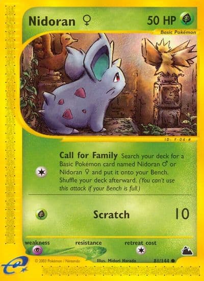 Nidoran F (81) Skyridge Pokemon card