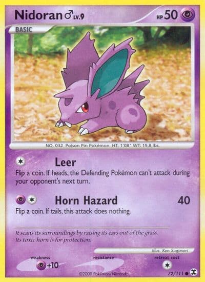 Nidoran M Rising Rivals Pokemon card
