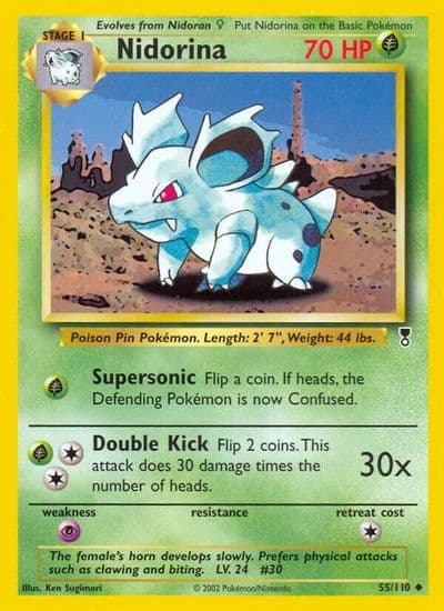 Nidorina Legendary Collection Pokemon card