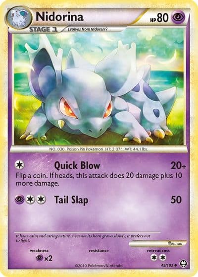 Nidorina Triumphant Pokemon card
