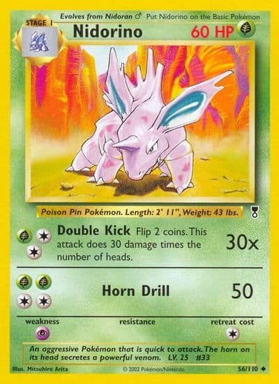Nidorino Legendary Collection Pokemon card