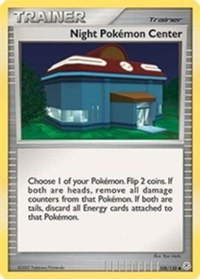 Night Pokemon Center Diamond and Pearl Pokemon card