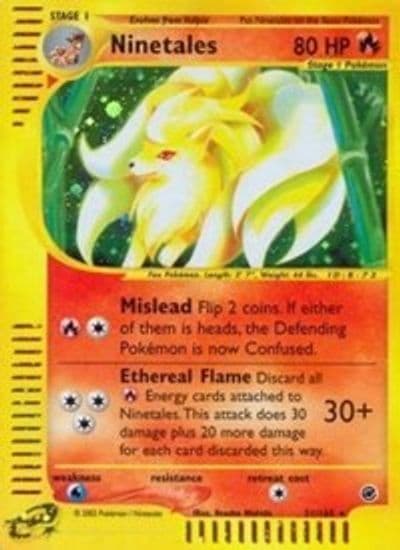 Ninetales (21) Expedition Pokemon card