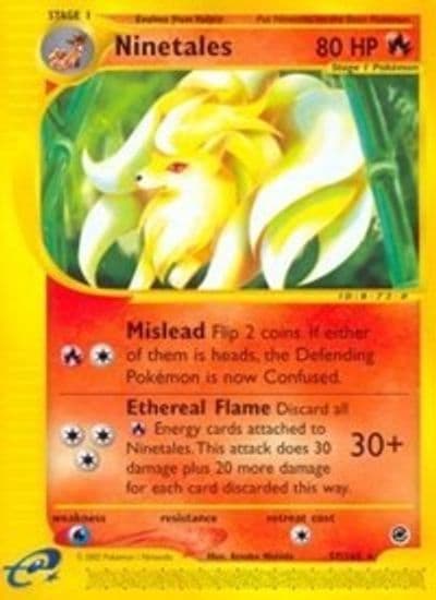 Ninetales (57) Expedition Pokemon card