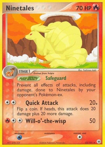 Ninetales Hidden Legends Pokemon card