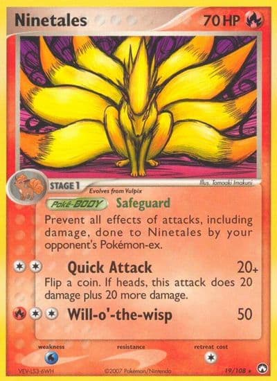 Ninetales Power Keepers Pokemon card