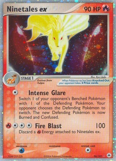 Ninetales ex Hidden Legends Pokemon card
