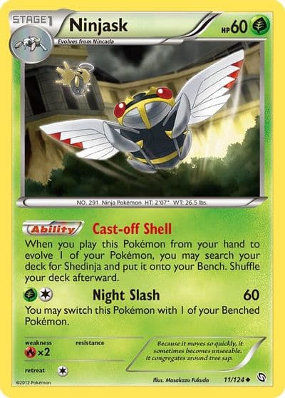 Ninjask Dragons Exalted Pokemon card