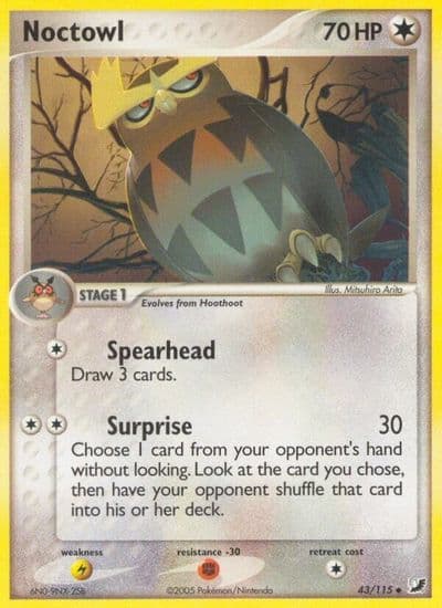 Noctowl Unseen Forces Pokemon card