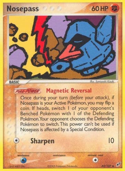 Nosepass Deoxys Pokemon card