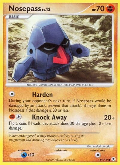 Nosepass Arceus Pokemon card