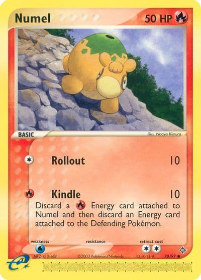 Numel Dragon Pokemon card