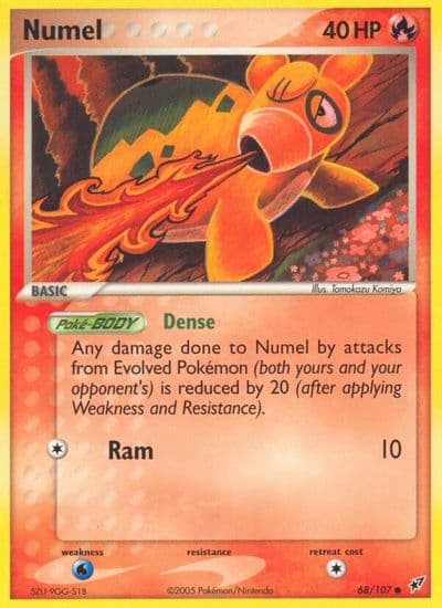 Numel Deoxys Pokemon card