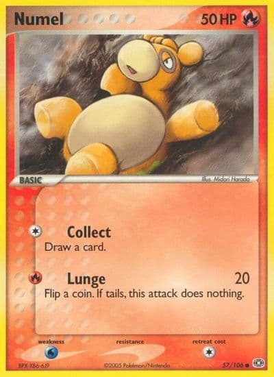Numel Emerald Pokemon card