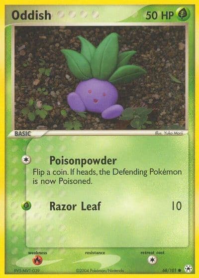Oddish Hidden Legends Pokemon card