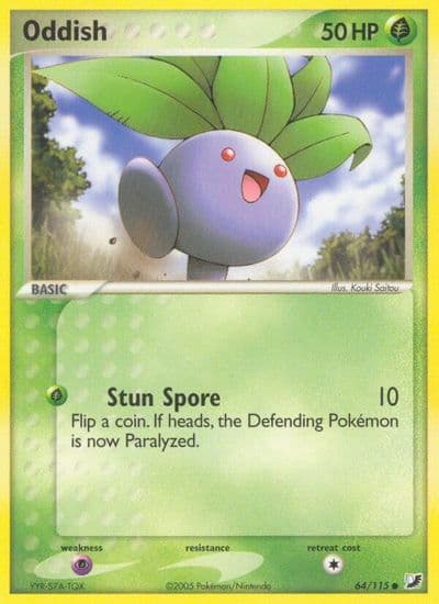 Oddish Unseen Forces Pokemon card