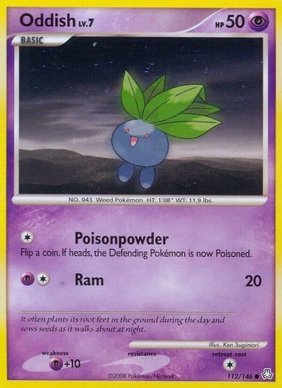 Oddish (112) Legends Awakened Pokemon card