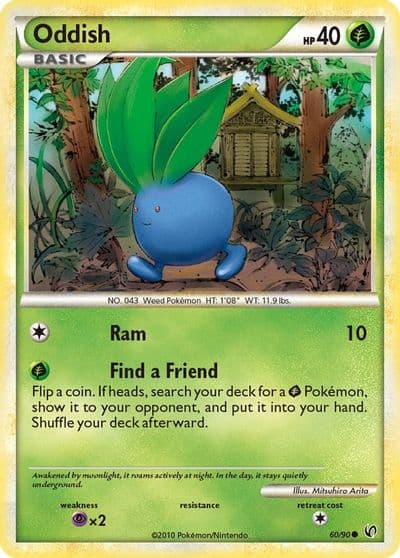 Oddish Undaunted Pokemon card