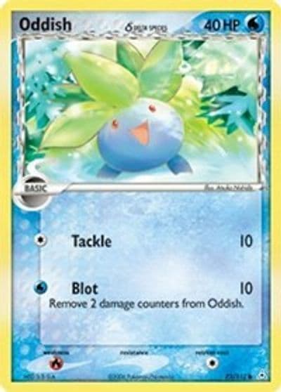 Oddish (Delta Species) Holon Phantoms Pokemon card