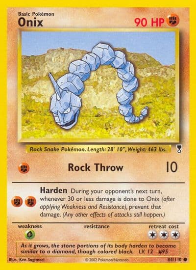 Onix Legendary Collection Pokemon card