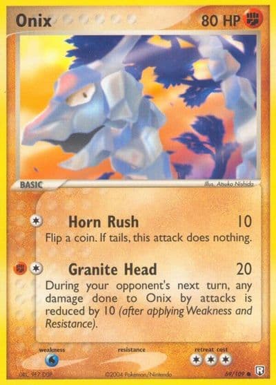 Onix Team Rocket Returns Pokemon card