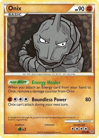 Onix (56) Unleashed Pokemon card