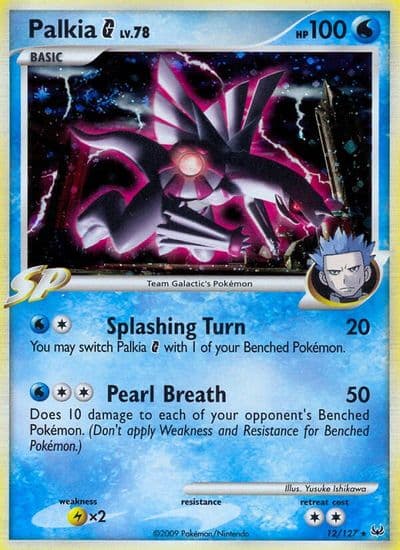 Palkia G Platinum Pokemon card