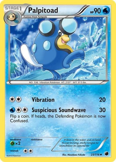 Palpitoad Plasma Freeze Pokemon card