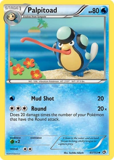 Palpitoad Legendary Treasures Pokemon card