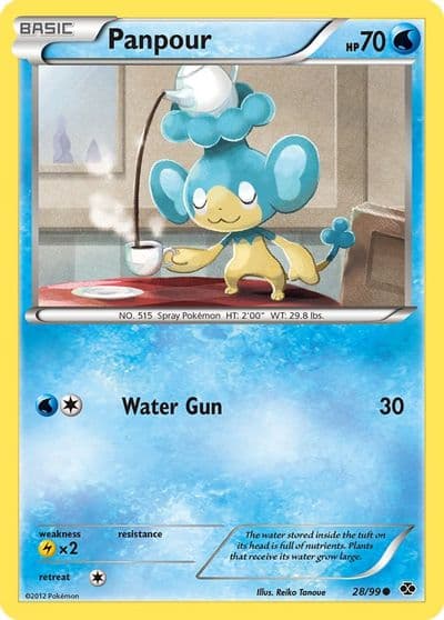 Panpour Next Destinies Pokemon card