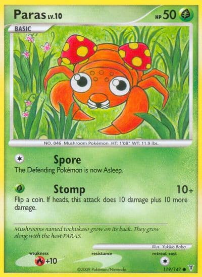 Paras Supreme Victors Pokemon card
