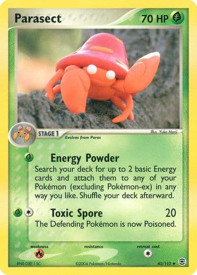 Parasect FireRed & LeafGreen Pokemon card