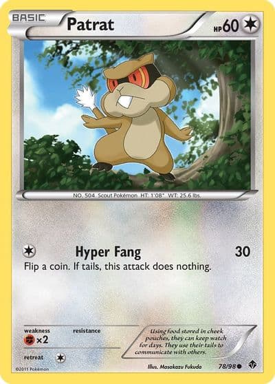 Patrat Emerging Powers Pokemon card