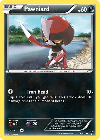 Pawniard (75) Noble Victories Pokemon card