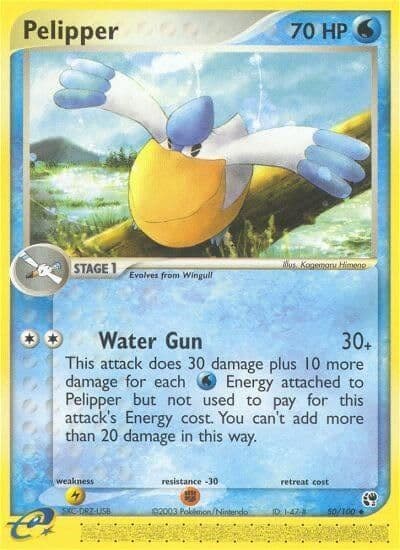 Pelipper Sandstorm Pokemon card