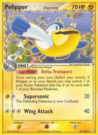 Pelipper (Delta Species) Crystal Guardians Pokemon card