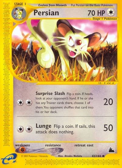 Persian Skyridge Pokemon card