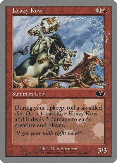Krazy Kow Unglued Magic card