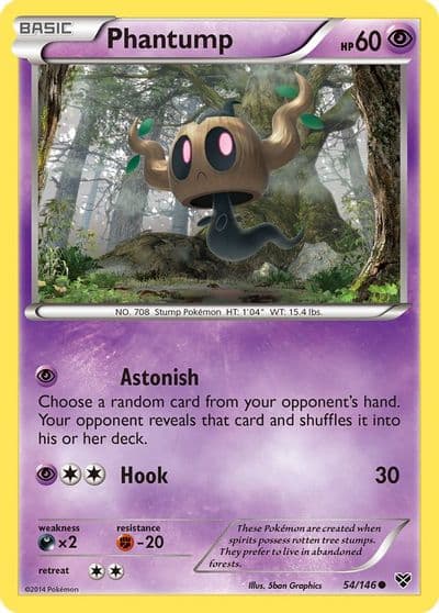 Phantump XY Base Set Pokemon card